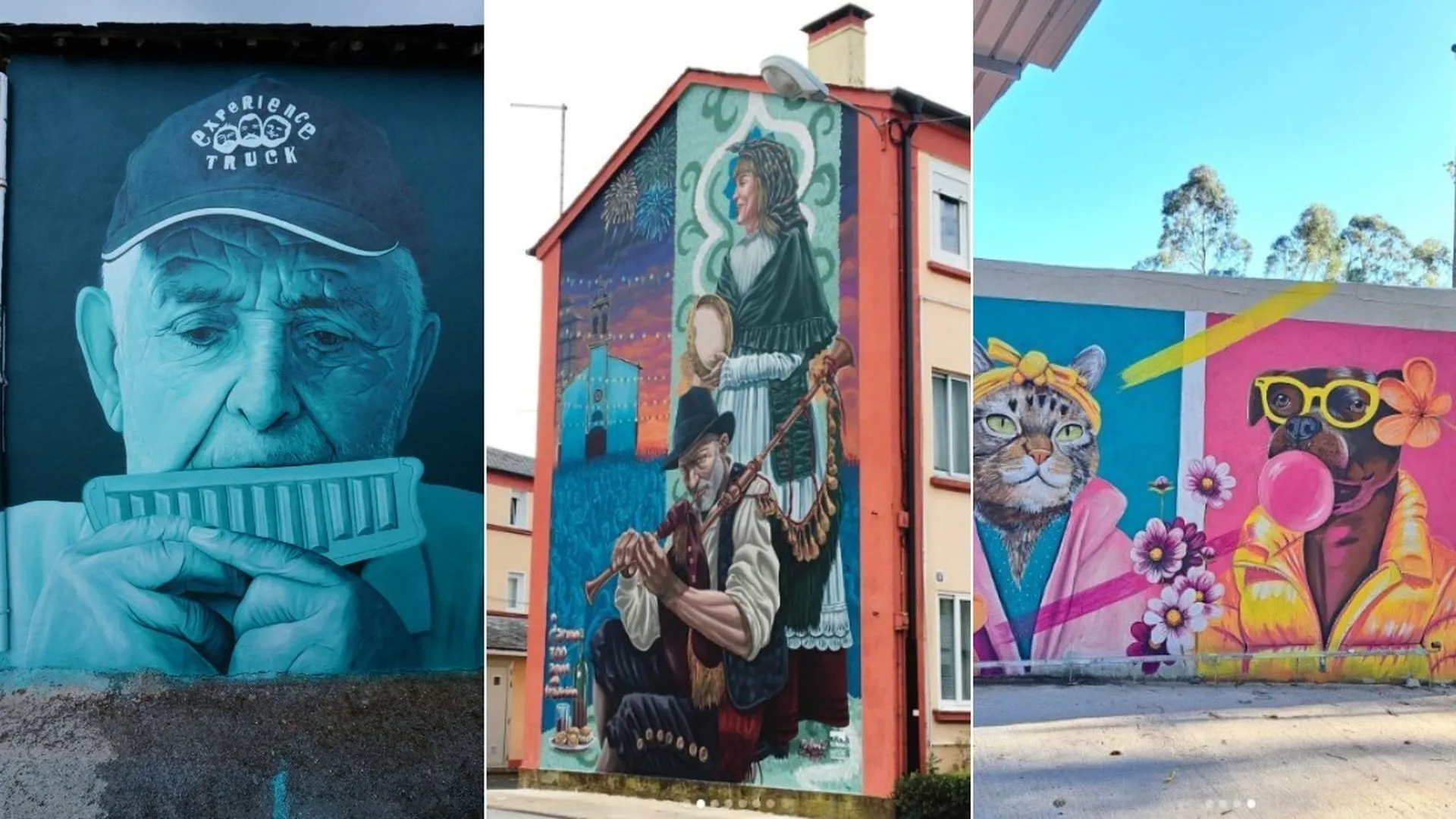 Tres murales urbanos gallegos compitieron entre los mejores del mundo
